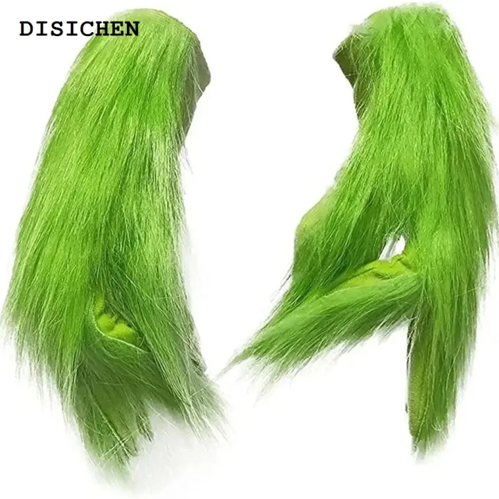 DISICHEN%20Portable%20Cute%20Christmas%20Green%20Haired%20Cosplay%20Mask%20Latex%20Halloween%20Full%20Head%20Latex%20Mask%20Cosplay%20Christmas%20Thief%20Costume%20Mask%20Props%20-%20Image%207