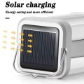 Practical Super Bright LED Solar Camping Light Rechargeable 2 Mode Flashlight Emergency Light Multipurpose EU Plug Working Light Hiking Camping. 