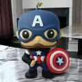 Accessories Point Marvel Captain America  Cartoon Key Chain Cosplay Keyring For Bag Key Holder Unisex. 