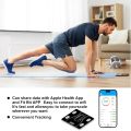 Smart Digital Body Weight Scale with Mobile App Connection – Intelligent Bathroom Weighing Scale with LED Display, High Precision Durable Weight Machine for Home Fitness & Health Tracking. 