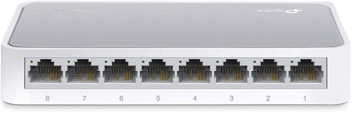 TP-Link%208%20Port%2010/100Mbps%20Fast%20Ethernet%20Switch%20%20Desktop%20Ethernet%20Splitter%20%20Ethernet%20Hub%20%20Plug%20and%20Play%20%20Unmanaged%20(TL-SF1008D),%20White%20-%20Image%206