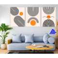 3 Panel Abstract Canvas | Wall | Home Decor | Canvas | Wall Art With Frame Inside. 