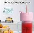 Portable Smoothie Blender is made of BPA-free eco-friendly, food grade material, safe and reliable! Comes with handle, free straw and USB power cord. Bring you fresh smoothies, proteins/shakes, fresh squeezed juices, baby food and more in just 30 seconds!. 