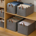 3 Pcs Open Foldable Steel Frame Storage Box For Clothes Wardrobe Organizer Living Box Storage Box. 