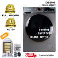 DISENO 8KG Washing Machine BLDC Inverter Motor-Steam Wash-Ultra Silent DSN80-A212VE. 