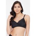 Clovia Padded Non-Wired Full Cup T-shirt Bra in Black. 
