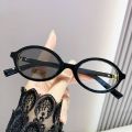 Vintage Blue Ray Blocking Anti-Blue Light Glasses Anti-UV Photochromic Sunglasses Ultralight Retro Oval Frame Computer Goggles for Men Women. 