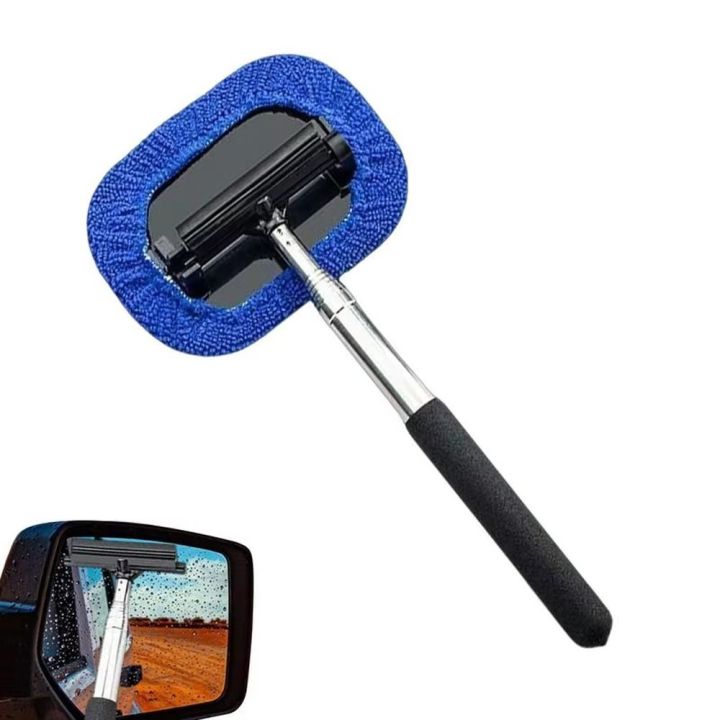 New 2 IN 1 Glass Wiper Telescopic Handheld Window Cleaner Multifunctional Window Squeegee for Car