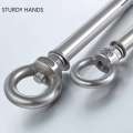 5Pcs Stainless Steel Universal Ring Screw Sleeve Anchor Concrete Expansion Eye Bolt Installation Artifact Long Hook. 
