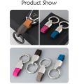 Key Holder Car Key Buckle Creative Keys Organizer Key Ring Leather Key Chain Bag Charms Pendant Round Buckle Keychain Accessories. 