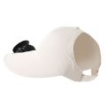 Sun Protection Rechargeable Solar Fan Hat Breathable Solid Color Rechargeable Cooling Baseball Cap Lightweight Cloth Sunshade Hat for 3.7V600mAh Summer. 