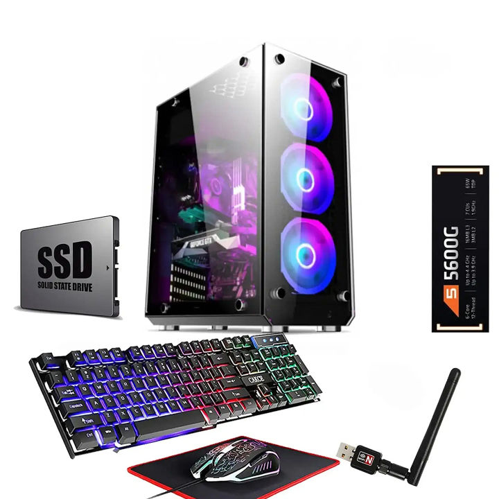 Extreme Gaming Pre Built Pc Computer Ryzen 5600G Radeon Graphic