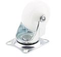 1 Pcs Heavy Duty Caster Wheel 360 Degree Furniture Carts Furniture Roller 1 inch White Nylon Rubber. 