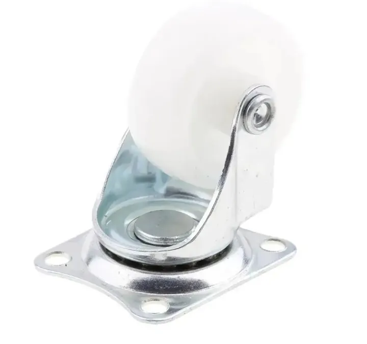 1%20Pcs%20Heavy%20Duty%20Caster%20Wheel%20360%20Degree%20Furniture%20Carts%20Furniture%20Roller%201%20inch%20White%20Nylon%20Rubber%20-%20Image%202