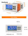 Aweisuan STC-8080A+ Refrigerator Thermostat Temperature Controller Refrigeration Automatic Defrost Timer Intelligent Single Probe. 