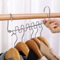 Metal Magic Hangers 12 Slots Cascading Hanger for Clothes Space Saving Closet Wardrobe Scarf Clothing Storage Rack Organization. 