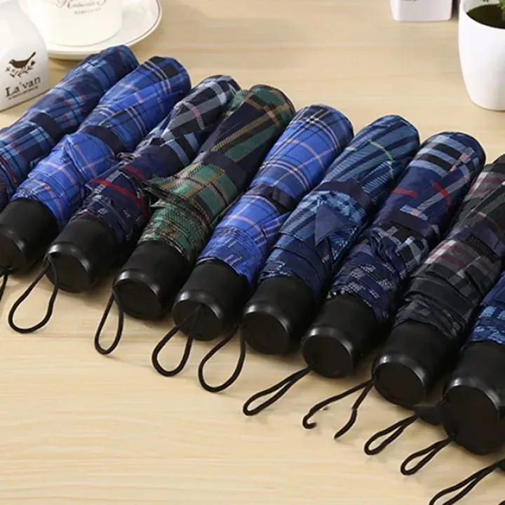 Umbrella%20Multicolor%20Check%20Print%20for%20Rain%20and%20Sun%20Heat%20for%20Men%20-%20Image%202