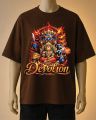 Devotion – Spiritual Devotional Graphic Printed T-Shirt-Brown, Blue, Black, Cream, White, Maroon. 