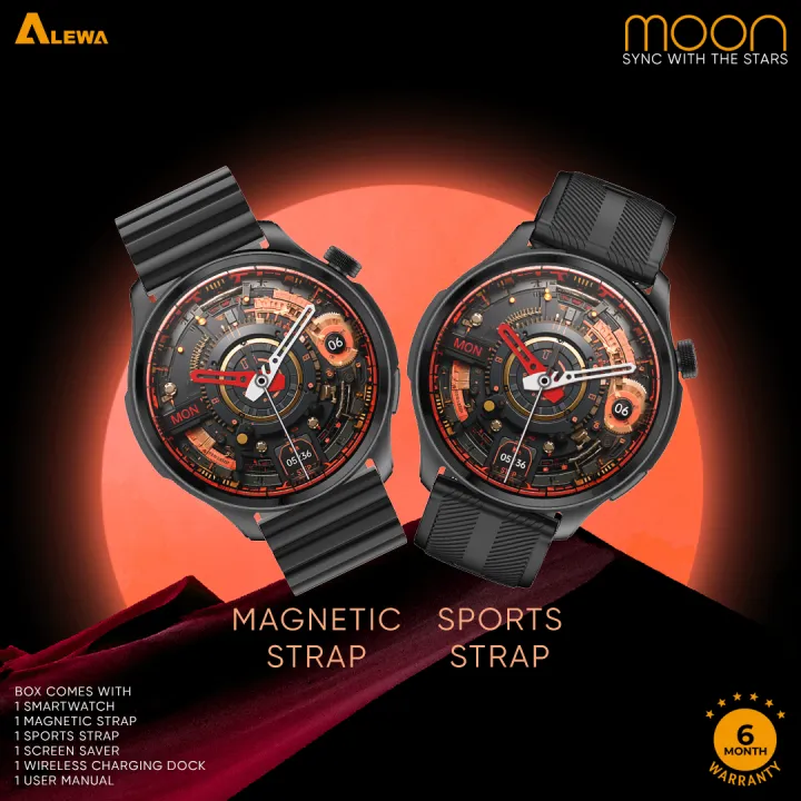 Alewa%20Moon%20Amoled%20Round%20Metallic%20Smart%20Watch%20%7C%205.3%20BT%20Call%20%7C%203ATM%20Waterproof%20%7C%20Dustproof%20%7C%20290mah%20Battery%20%7C%20DaFit%20App%20(Rose%20Gold/Black/Starry%20Silver)%20-%20Image%207