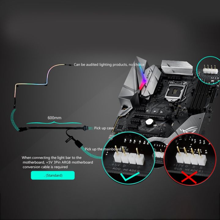 FORIDE%20ARGB%20LED%20Strip%20for%20PC%20Computer%20Case%20+5V%203Pin%20ARGB%20Magic%20Color%2019%20Dynamic%20Modes%2038%20LEDs%20-%20Image%205
