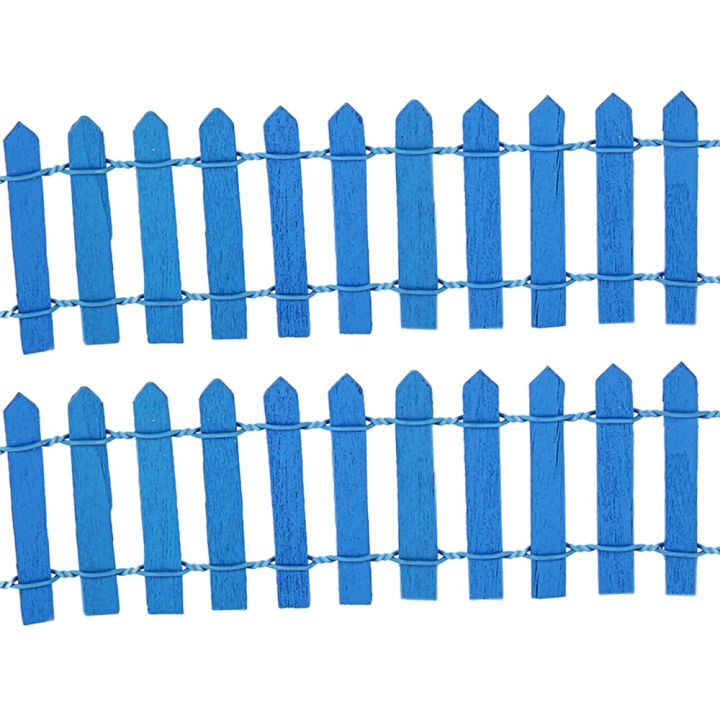 2Pcs%20Wooden%20Fencing%20Wood%20Barrier%20DIY%20Mini%20Landscape%20Fairy%20Garden%20Figurines%20Miniatures%20Accessories%20Handmade%20Green%20-%20Image%206