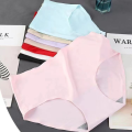 Pack Of 4 Antibacterial Ice Silk Seamless Panty For Women. 