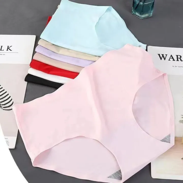 Pack%20of%204%20Antibacterial%20Ice%20Silk%20Seamless%20Panty%20for%20Women%20%7C%20Soft%20Stretchable%20Comfort%20Underwear%20-%20Image%205