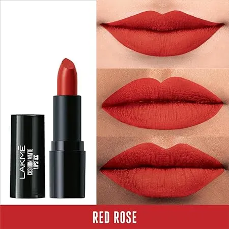 Lakme Cushion Matte Lipstick Red Rose - 4.5 g