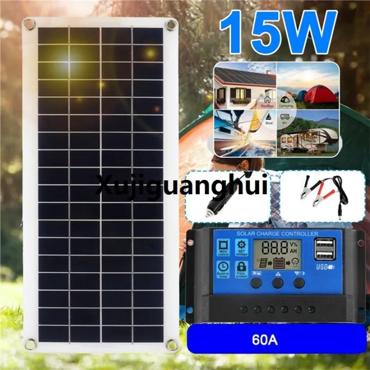 Xujiguanghui%2015W%20Solar%20Panel%2012-18V%20Solar%20Cell%20Solar%20Panel%20for%20Phone%20RV%20Car%20MP3%20PAD%20Charger%20Outdoor%20Battery%20Supply%20A%20-%20Image%202