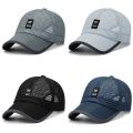 1Pcs New Mesh Men Hat Breathable Polyester Summer Hat Large Brim Adjustable Baseball Cap Outdoor Sport. 