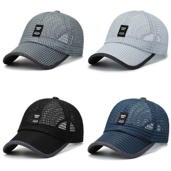 1Pcs%20New%20Mesh%20Men%20Hat%20Breathable%20Polyester%20Summer%20Hat%20Large%20Brim%20Adjustable%20Baseball%20Cap%20Outdoor%20Sport%20-%20Image%208