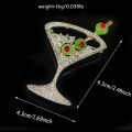 Yuanyan Fashion Cute Summer Juice Cup funny Luxury Brooch For Women, Designer Shiny Cup Pins For Backpack Clothing Decorative Jewelry. 