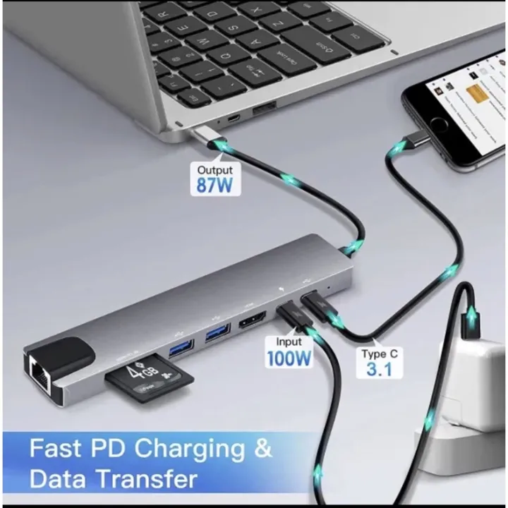 USB%20Type%20C%20Docking%20Station:%208-in-1%20Hub%20Adapter%20for%20Macbook%20Air,%20iPad,%20Laptop%20-%20Image%205