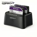 Carbon USB 3.0 To SATA Double Hard Drive Docking Station Double Port  5Gbpa 2.5" / 3.5" Support up to 10TB HDD Best For Data Backup | Hard Disk Testing | Data Recovery. 