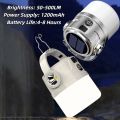 Portable Portable Solar Camping Light Dimmable with Output Beige Tent Lamp LED 1200mAh Battery Hanging Lights Outdoor. 
