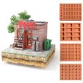 Tool Red Mini Brick Silicone Mold Building Making Construction Material Tile Model Mould Handmade House DIY Accessories Miniature Brick Mold Sand Table. 
