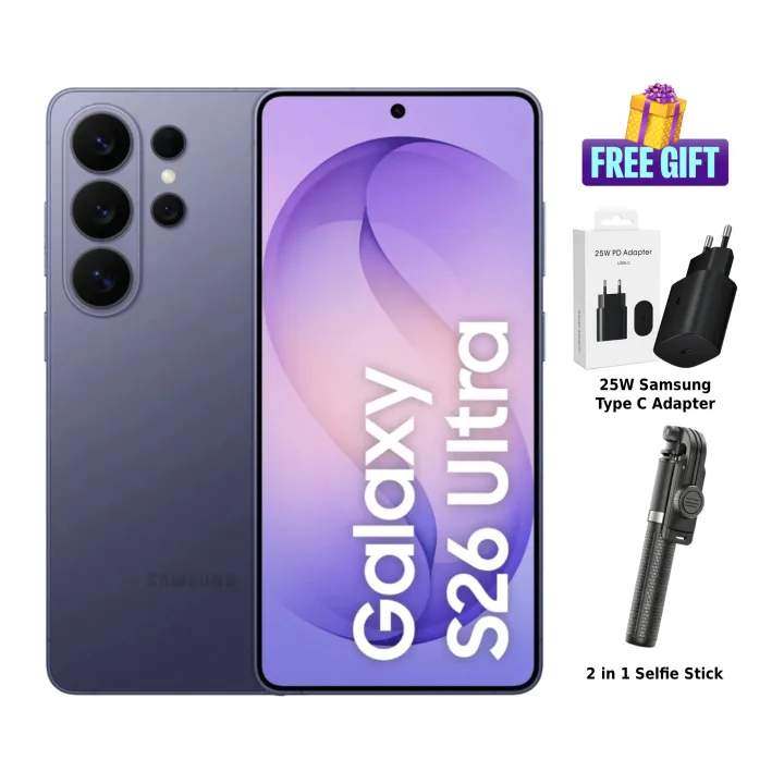 Samsung Galaxy S26 Ultra 5G (Sky Blue, 12GB RAM, 256GB Storage) with Built-in Privacy Display, AI Phone, Photo Assist, Creative Studio, 200MP Camera, 5000mAh Battery and Snapdragon 8 Elite Gen 5