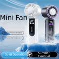Personal 199 Gear Wind Handheld Fan Semiconductor Refrigeration High Speed Portable Cooling Fan Foldable Quiet Operation Mini Turbo Fan Student. 