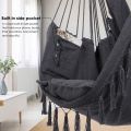 Outdoor Indoor Hanging  Chair Swing Jhula Camping Garden Load 100KG With 2 X Seat Cushions. 