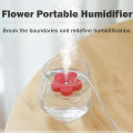 Flower Shaped Air Humidifier USB Portable. 