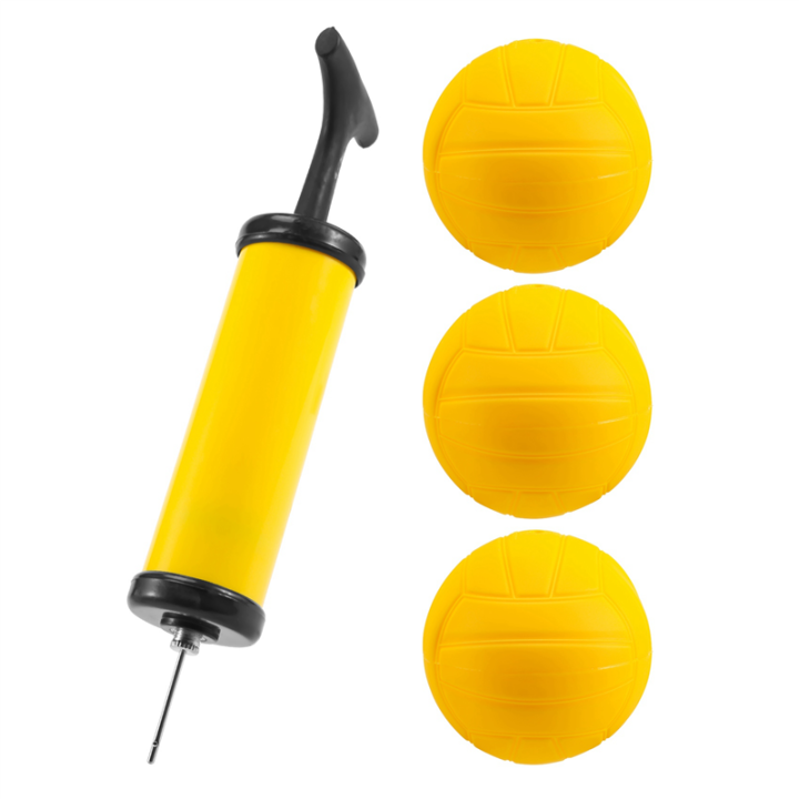 Cluellp- Roundnet Game Ball Replaceable Competitive Balls Mini Volleyball 12-Pack with Pump