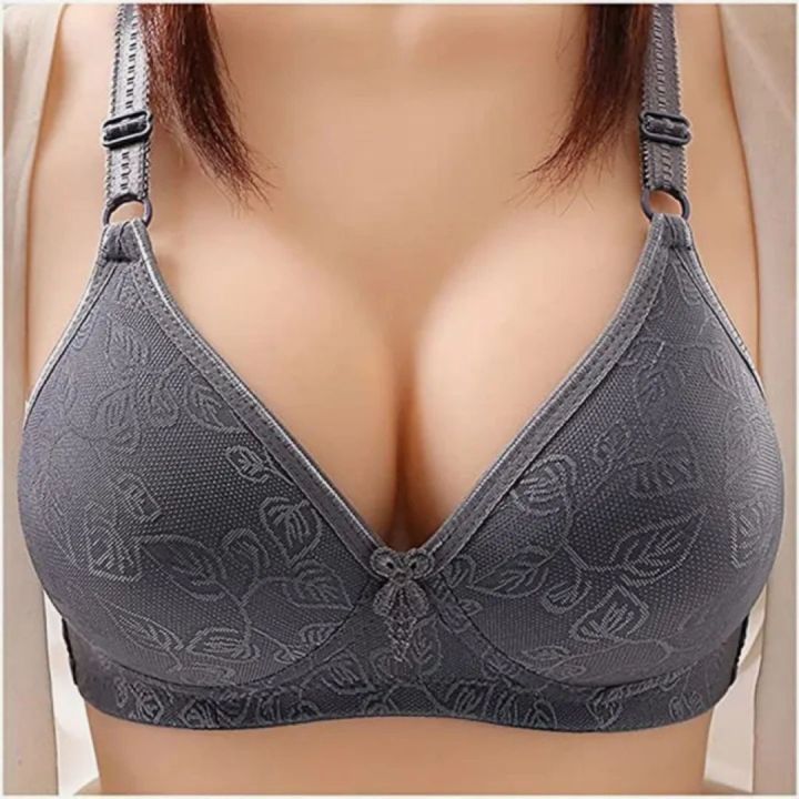 Women%20Push%20Up%20Bra%20Big%20Cup%20for%20Big%20Breasted%20Fat%20Full%20Coverage%20Thin%20Wire%20Free%20Back%20Closure%20Plaid%20Soft%20Bra%20-%20Image%206