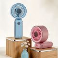 Compact Foldable Portable Electric Fan Quiet Operation 3 Speeds Neck Hanging Small Fan Low Noise Rechargeable Personal Cooling Fan Indoor Outdoor Use. 