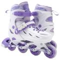 Adjustable Inline Roller Skates with Flashing LED Wheels – Durable PU Skating Shoes. 