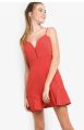Zalora Fluted Hem Camisole Dress. 