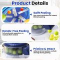 Electric Grape Peeling Machine, Garlic Peeler, Garlic Peeler Machine, Automatic Small Fruit Peeling Tool Rechargeable Home Kitchen Aid Peelers Electric Garlics-Peelers for Small Fruit, Garlics. 