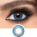 Contact lenses made by ColorLOOK-ColourBLUEBRILLIANT in the United States (replacement cycle: 12 pcs.). 
