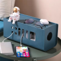 Cable Organizer Box for Desk - Electric Socket Storage, Power Cord Holder, Desktop Plug-in Board Management B. 