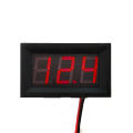 Digital Voltmeter 2-wire DC 5V To 120V Voltage Digital Display Components Electric Vehicle Meter Anti Reverse Connection CDHBD. 