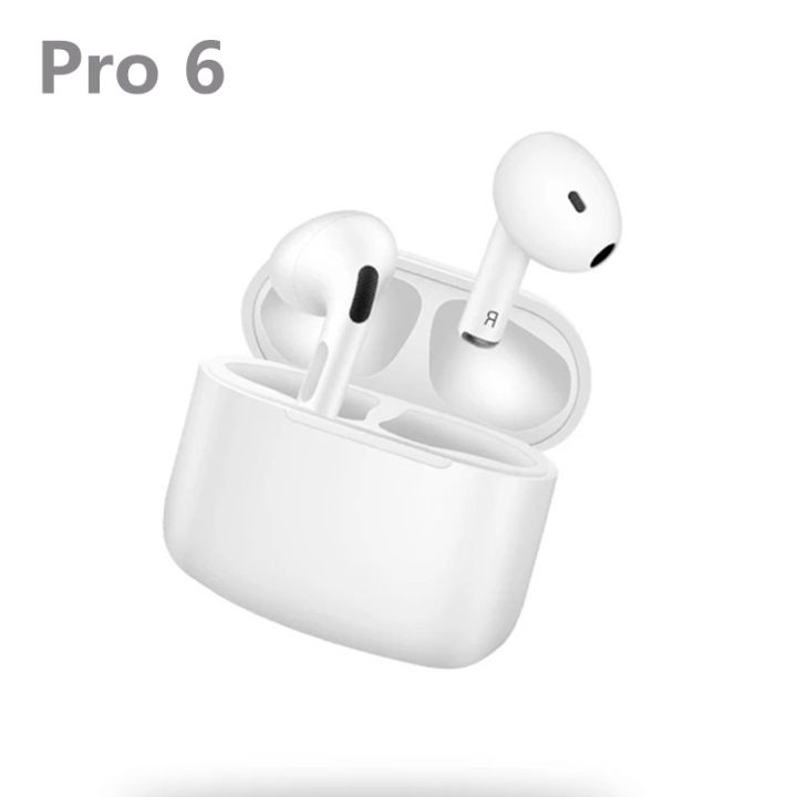 Pro%206%20TWS%20Bluetooth%205.0%20Mini%20Wireless%20Earbuds%20with%20Charging%20Case%20(White)%20-%20Image%202